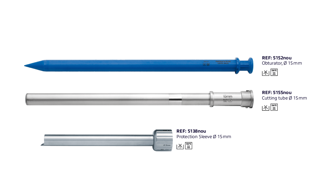 Set for laparoscopic hysterectomy